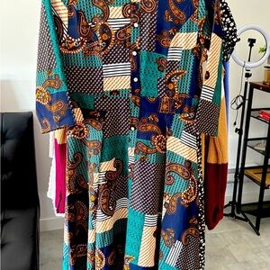 Vintage style Paisley Patchwork Dress